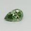 0.31 Ct. Fancy Vivid Green Pear Lab Grown Diamond