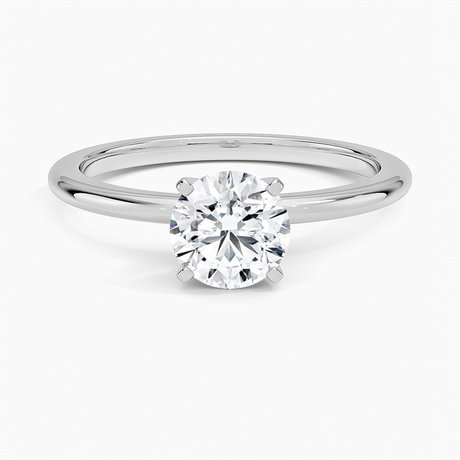 Four-Prong Petite Comfort Fit Solitaire Ring - Brilliant Earth