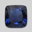 7.3mm  Blue  Cushion   Sapphire