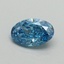 0.62 Ct. Fancy Vivid Blue Oval Lab Grown Diamond