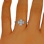 The Monita Ring, smalltop view on a hand