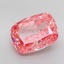 10.16 Ct. Fancy Vivid Pink Cushion Lab Grown Diamond