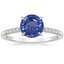 18K White Gold Viviana One-Quarter Coverage Diamond Ring, smalltop view