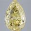 5.52 Ct. Fancy Intense  Yellow Pear Lab Grown Diamond