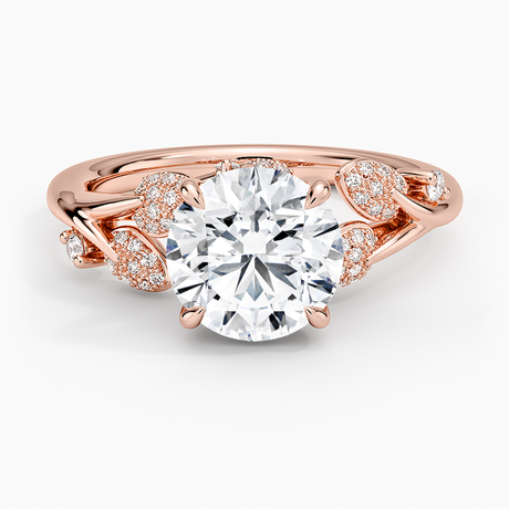 14K Rose Gold Canopy Diamond Ring