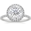 18K White Gold Waverly Halo Diamond Ring (1/2 ct. tw.), smalltop view