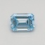 0.35 Ct. Fancy Intense Blue Emerald Lab Grown Diamond