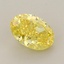 1.06 Ct. Fancy Vivid  Yellow Oval Lab Grown Diamond