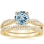 18KY Aquamarine Petite Luxe Twisted Vine Bridal Set (1/2 ct. tw.), smalltop view