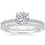 Platinum Viviana Diamond Ring (1/4 ct. tw.) with Milan Diamond Ring