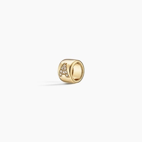 Lab Diamond Initial Rondelle Charm