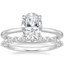 18K White Gold Lumiere Diamond Ring with Marseille Diamond Ring (1/3 ct. tw.)