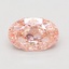 1.01 Ct. Fancy Vivid Pink Oval Lab Grown Diamond