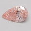 0.52 Ct. Fancy Intense Pink Pear Lab Grown Diamond