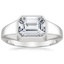 Platinum Haiden Bezel Ring, smalltop view
