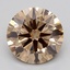 3.01 Ct. Fancy Light  Brown Round Lab Grown Diamond