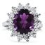 Modern Amethyst Cocktail Ring