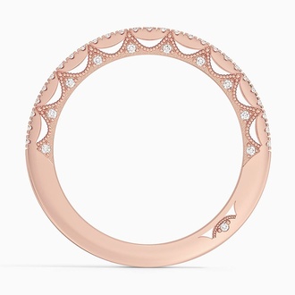 Tacori Lunetta Crescent Diamond Ring (1/4 ct. tw.) in 18K Rose Gold