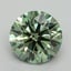 1.24 Ct. Fancy Vivid Green Round Lab Grown Diamond