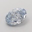 1.00 Ct. Fancy Intense  Blue Oval Lab Grown Diamond