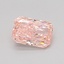 0.63 Ct. Fancy Vivid Pink Radiant Lab Grown Diamond