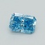 0.42 Ct. Fancy Vivid Blue Radiant Lab Grown Diamond