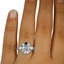 The Erla Ring, smallzoomed in top view on a hand