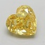 2.04 Ct. Fancy Vivid  Yellow Heart Lab Grown Diamond