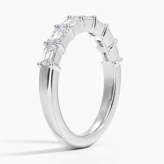 Grace Seven Stone East-West Emerald Diamond Ring (1 ct. tw.)