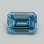 3.03 Ct. Fancy Vivid Blue Emerald Lab Grown Diamond
