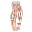 Entwined Halo Bridal Set, smallside view