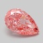 3.10 Ct. Fancy Vivid Pink Pear Lab Grown Diamond