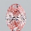 1.50 Ct. Fancy Vivid  Pink Oval Lab Grown Diamond