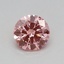 0.26 Ct. Fancy Vivid Pink Round Lab Grown Diamond