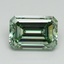 3.07 Ct. Fancy Vivid Pacific Green Emerald Lab Grown Diamond