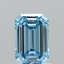 1.63 Ct. Fancy Vivid Blue Emerald Lab Grown Diamond