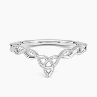 Celtic Knot Contoured Wedding Band
