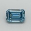 1.08 Ct. Fancy Vivid Blue Emerald Lab Grown Diamond