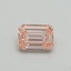 0.35 Ct. Fancy Intense Pink Emerald Lab Grown Diamond