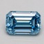 1.18 Ct. Fancy Intense Blue Emerald Lab Grown Diamond