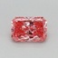 0.38 Ct. Fancy Vivid Pink Radiant Lab Grown Diamond