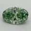 1.65 Ct. Fancy Vivid Pacific Green Oval Lab Grown Diamond