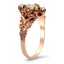 The Lonna Ring, smalltop view on a hand