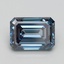 3.10 Ct. Fancy Vivid Blue Emerald Lab Grown Diamond