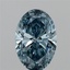 3.09 Ct. Fancy Vivid Blue Oval Lab Grown Diamond