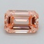 0.64 Ct. Fancy Vivid  Pink Emerald Lab Grown Diamond