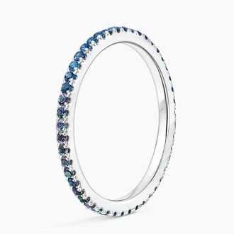 Ballad Eternity Lab Alexandrite and London Blue Topaz Ring