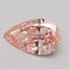 0.51 Ct. Fancy Intense Pink Pear Lab Grown Diamond