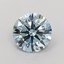 1.31 Ct. Fancy Vivid  Blue Round Lab Grown Diamond