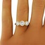The Leba Ring, smalltop view on a hand
